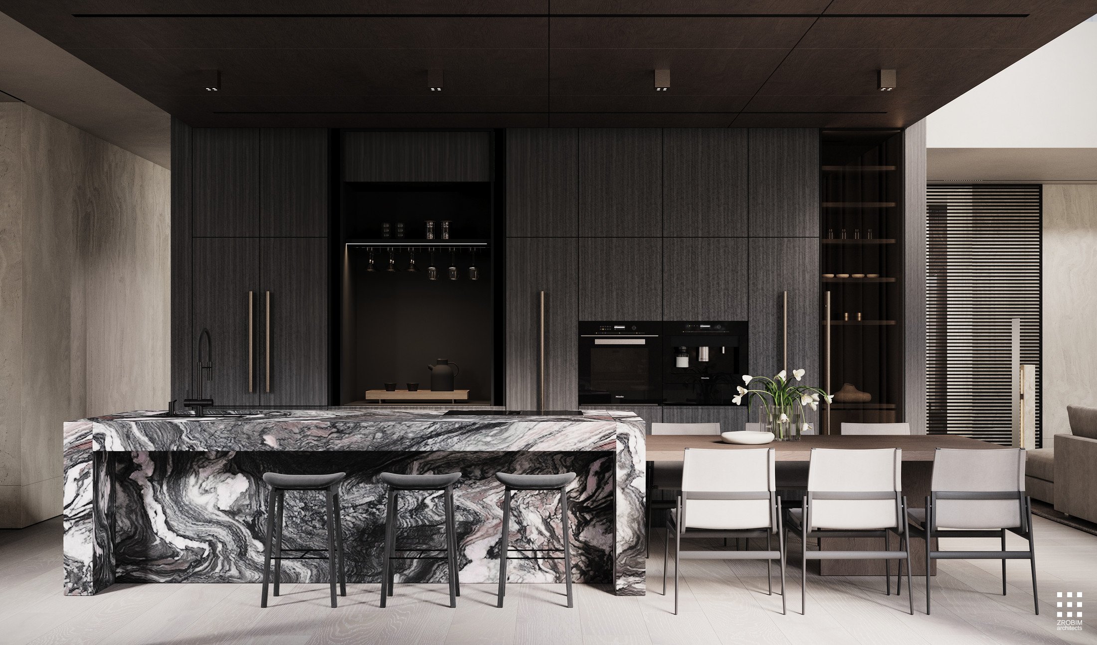 Дизайн дома AETHER HOUSE INTERIOR от «ZROBIM architects»